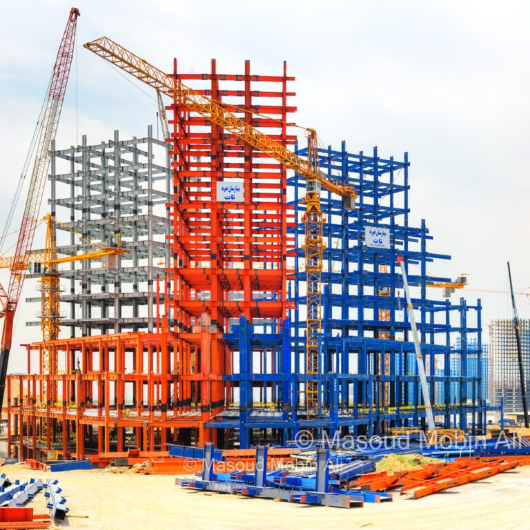 عکاسی پروژه های عمرانی بیمارستان در حال ساخت در تهران